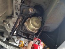 Made supplemental bracket and pump will now be in a "basket" for additional stability/rigidity.