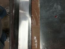 traced onto the aluminum