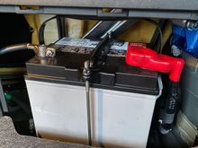 Energizer AGM battery (Group 35) installed in Evo X.