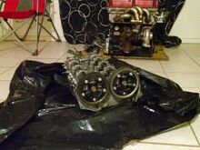 The real heads were wrapped til i got the cams so I re wrapped them and put them away til its time.