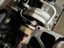 V-band clamp visible