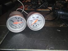 Mechanical gauge temperature and pressure. $100 for both