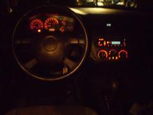 Inteirior lights red!!! 

Recaro pic soon!