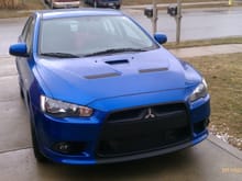David's Lancer Ralliart after he debaged and painted