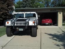 hummer in driveway