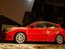 '06 STI wheels with Blizzak snow tires for the winter