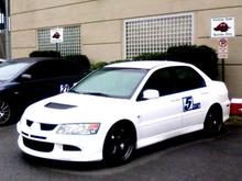 Clean wicked white wingless EVO VIII