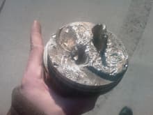 This piston came out of my cousins '68 Malibu, with a 489 in it! Yes thats the valve. I am trying to get him to change over to fuel injection, he is being difficult.