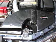 Mishimoto carbon intake installed. No modification for it.