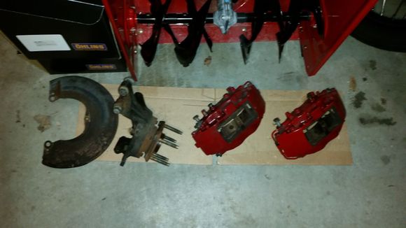 Brakes/Knuckles removed
