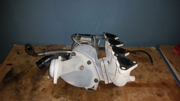 Turbo/manifold removed