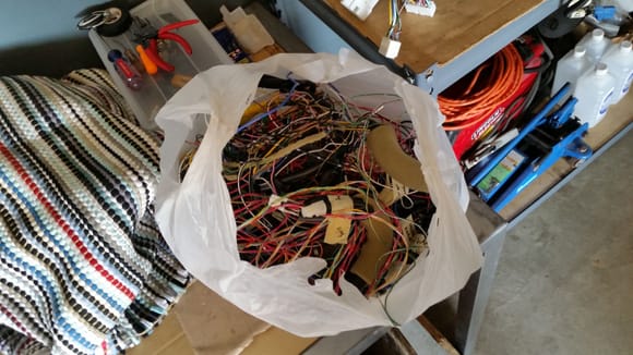 Unused wiring and connectors