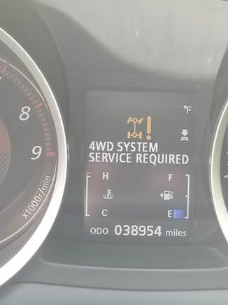 4WD System Service Required