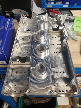 extra holes drilled into the baffle plates to help with draining oil that gets above them