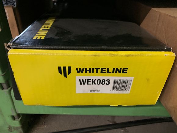 White line rear bushing kit, need to order the front one soon
