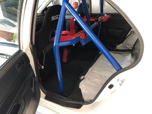 Rear cage & re-painted bench