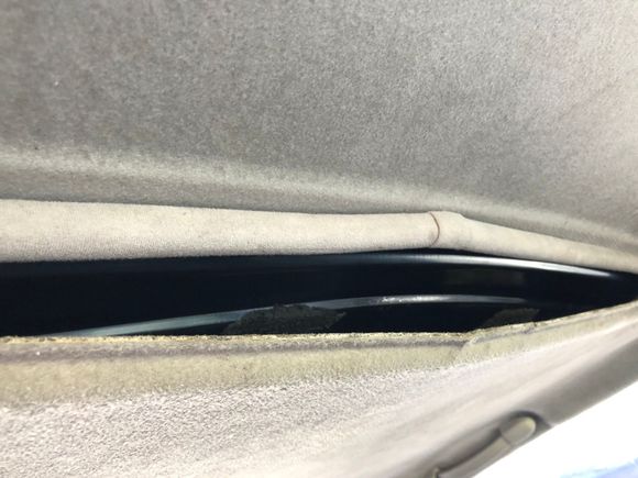 Headliner was falling because the sunroof molding was giving out