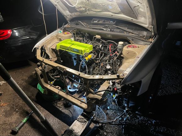 had spun bearing so everything had to come out
