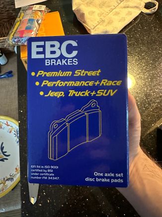 EBC blue pad box