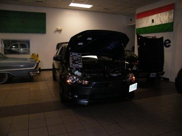 Inside car show