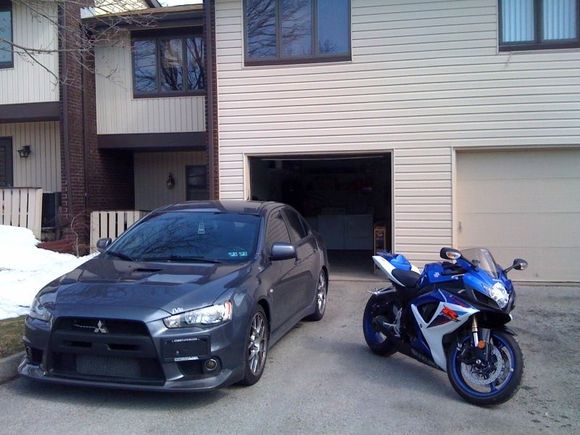 08' Evo X GSR and the 07' Suzuki GSXR-600