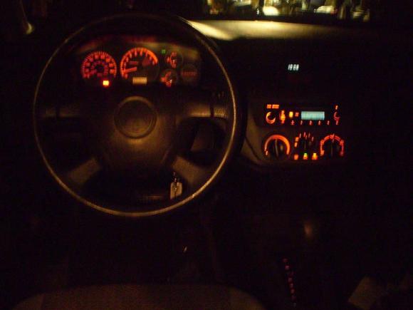 Inteirior lights red!!! 

Recaro pic soon!