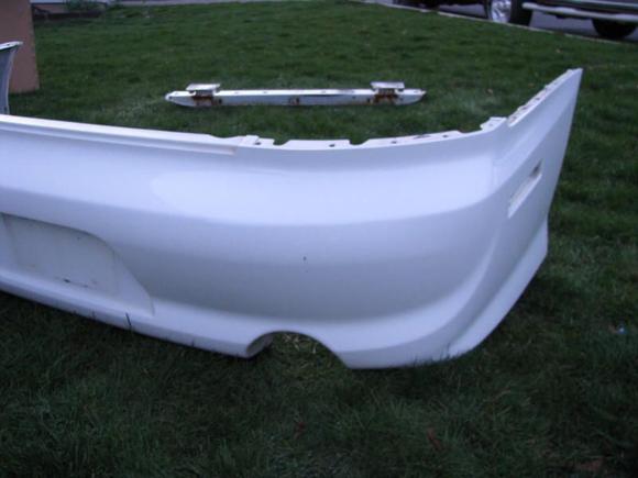 Center of the picture shows where it was hit by someone.  It's not bad at all from a distance.