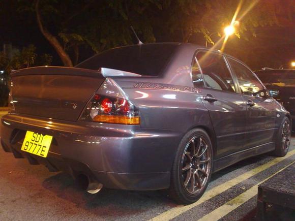 Advan Rims &amp; painted Varis GT wing support base lip replica