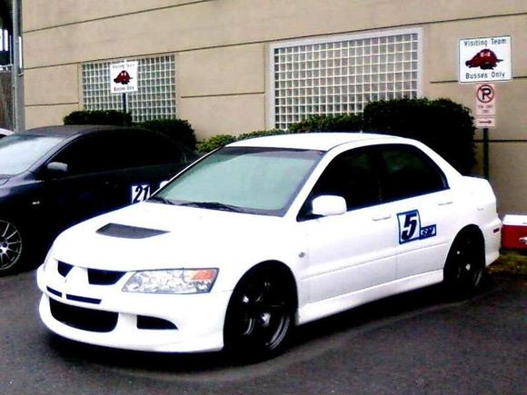 Clean wicked white wingless EVO VIII