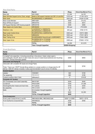 ***Price List***