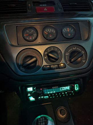 Stock MR gauges relocated.