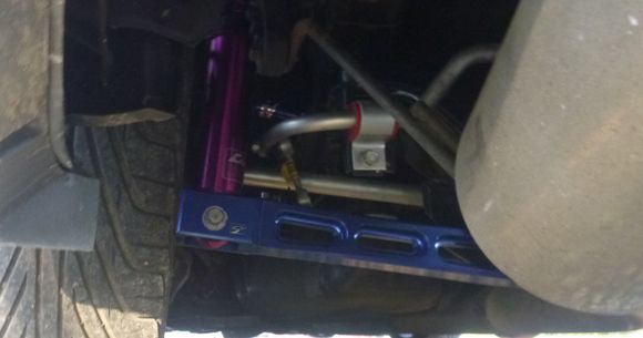 D2 adjusties, Hardrace adjustable camber arms, Hardrace adjustable toe arms, Skunk2 rear control arms.