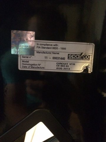 Interior/Upholstery - 2013 Sparco Circuit, Excellent Condition - Used - Manhattan Beach, CA 90266, United States