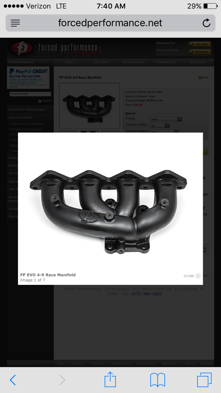 Engine - Exhaust - Looking for an FP exhaust manifold. - New or Used - 2003 to 2006 Mitsubishi Lancer Evolution - Spotswood, NJ 08884, United States