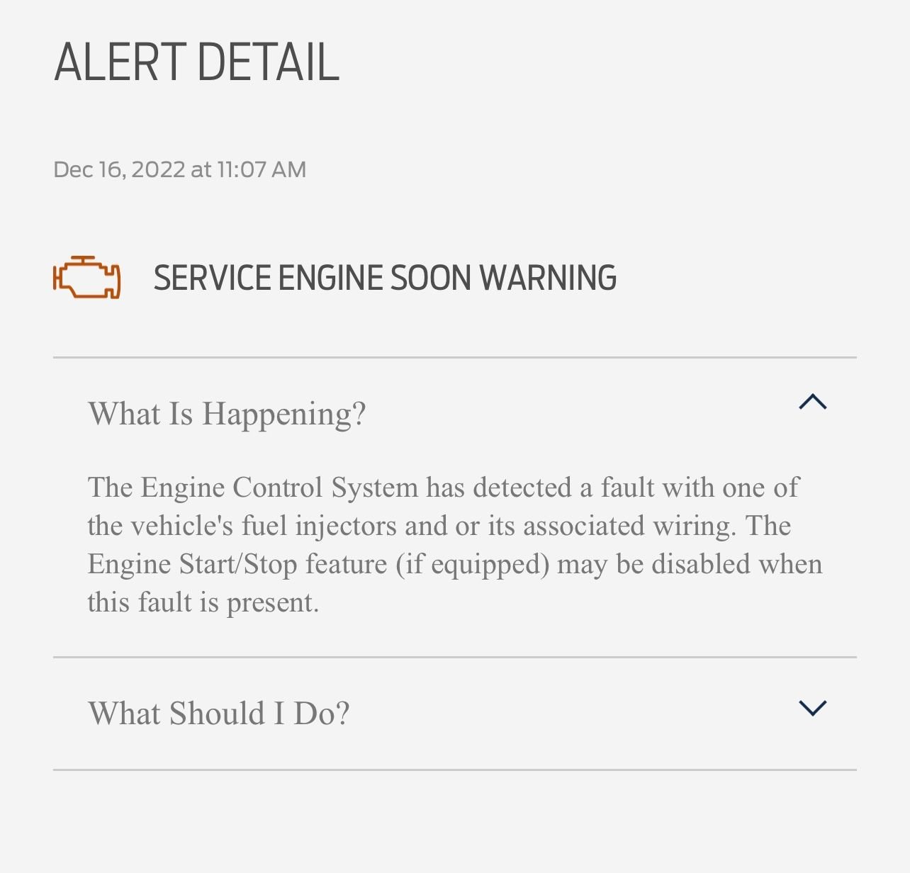 Service Engine Soon Warning Possible Fuel Injector Problem Ford F150 Forum Community of