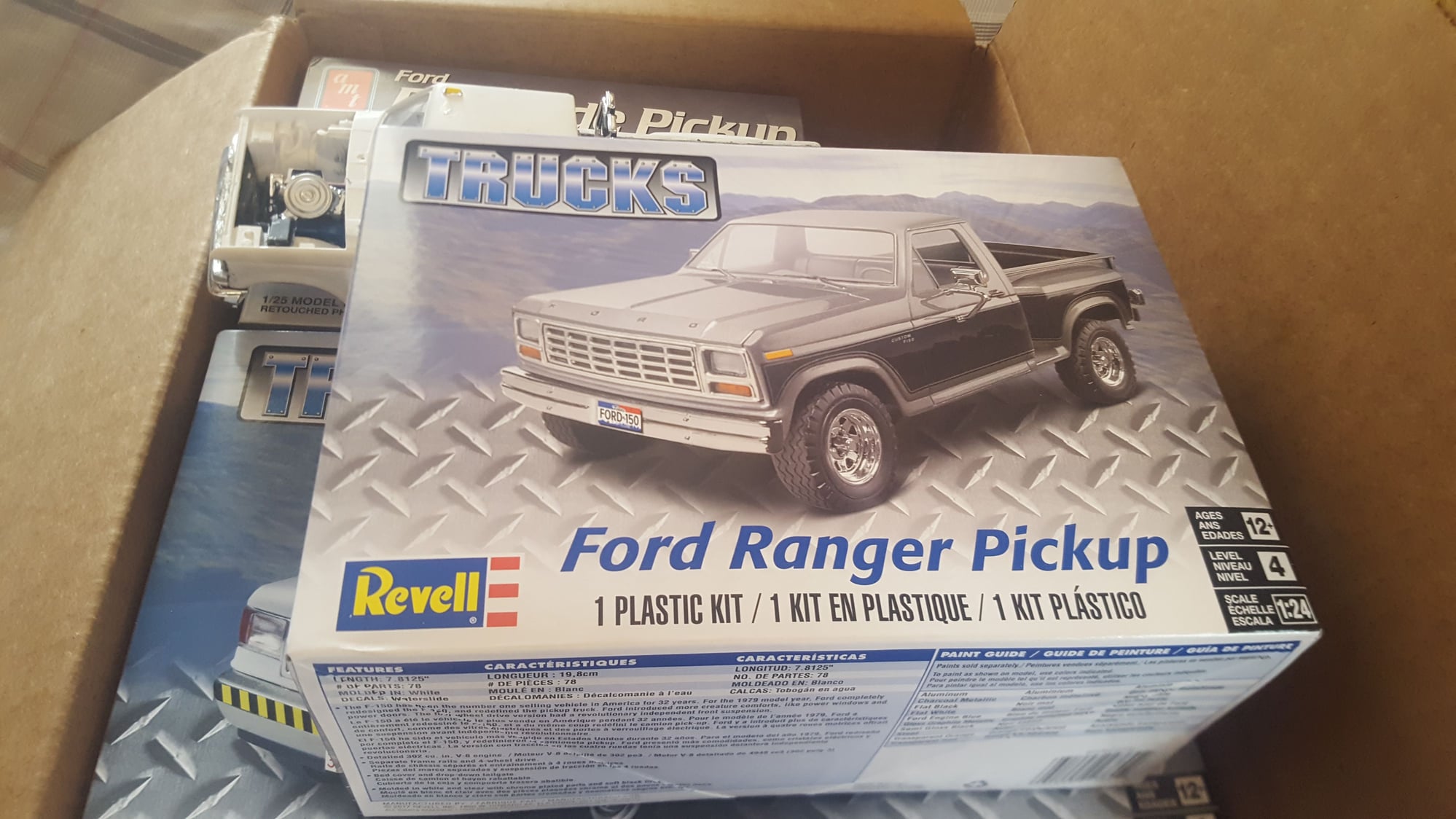 1980 FORD F150 Ranger Pickup 1/24 Frame Axle Rear End 4x4 model car truck parts 