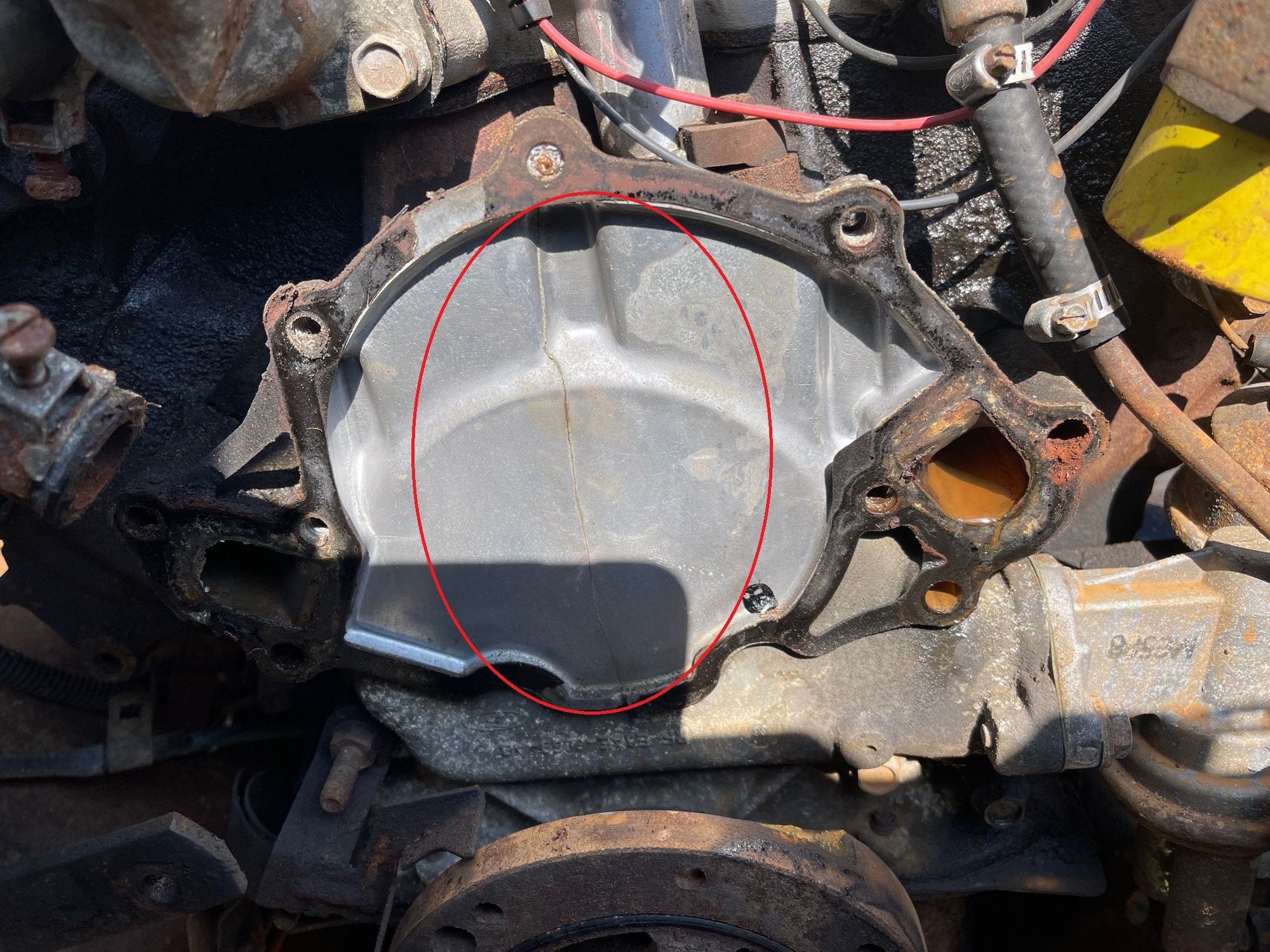 Crack behind water pump Ford F150 Forum Community of Ford Truck Fans