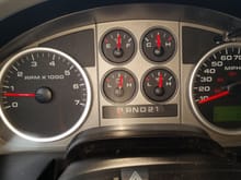 New gauge cluster after install and working.