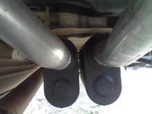 General Image 
My dual Flowmaster Super 40 mufflers with 3" inlet/outlet