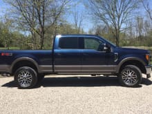 2019 F350 Lariat Ultimate. Blue Jeans and Stone Grey. 