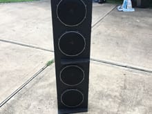 custom box with 4 JL 10tw1-4 subs. Cleanest, clearest setup I've ever heard. would like to sell them all together. $800
