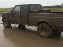 went and played in some mud today. enjoying the rain we'll be getting for a whole two weeks! :D