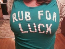 My wife's lucky shirt!!