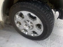 studded tire side view. Hankook I-Pike RW-11
