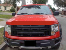 First grille after the chrome. Available with stock XLT hood.
