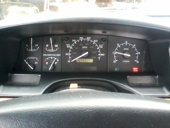 New gage cluster with tach!  Easy swap!  Added LED lights too.