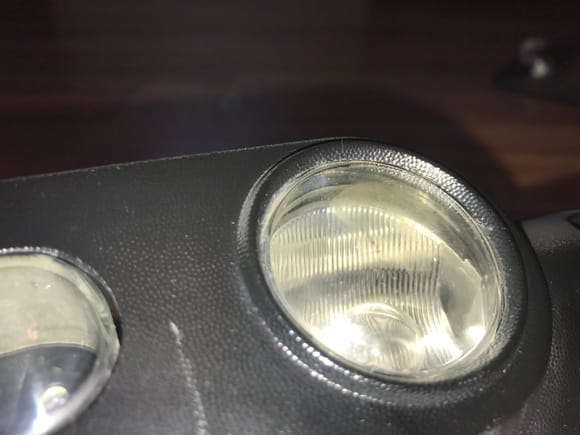 Light scuff on cargo lamp dome lens
