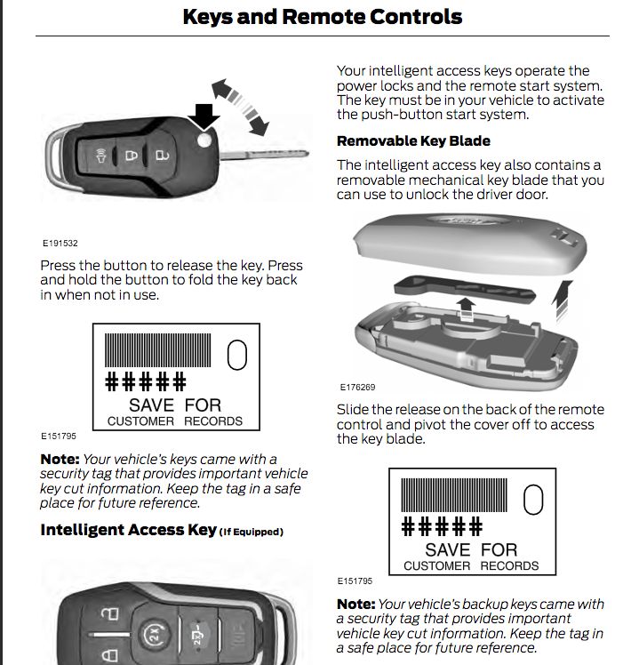Security Key Code? Ford F150 Forum Community of Ford Truck Fans