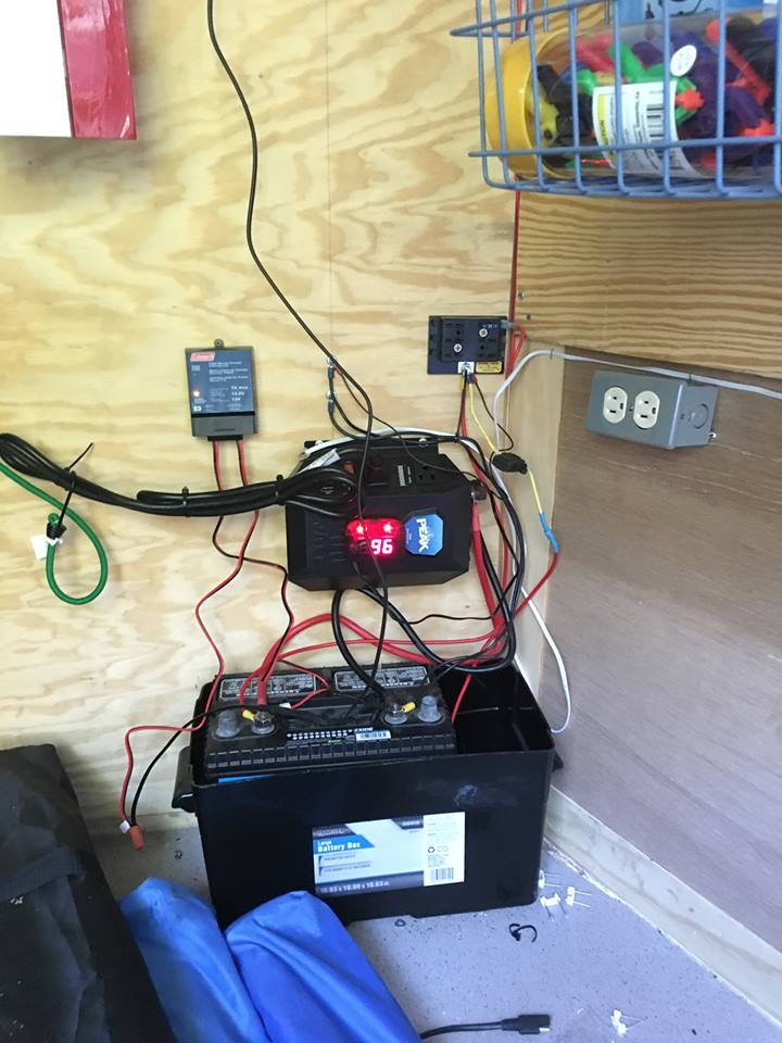 Adding Battery To Snowmobile Trailer