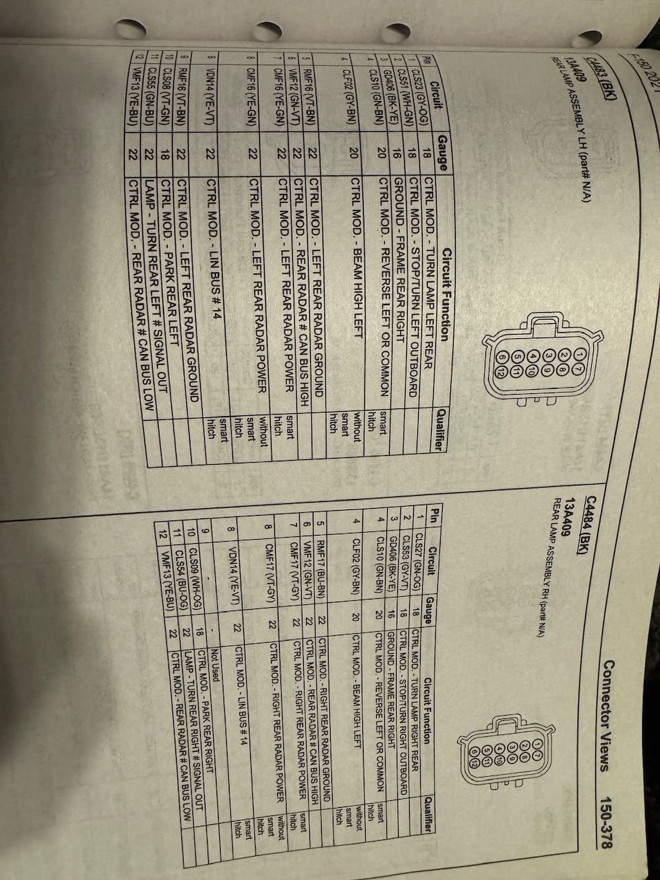 Tail Light Wiring Diagram - Ford F150 Forum - Community of Ford Truck Fans